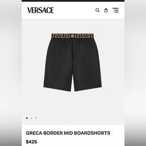 Versace GRECA BORDER MID BOARDSHORTS sz 4 men’s euc